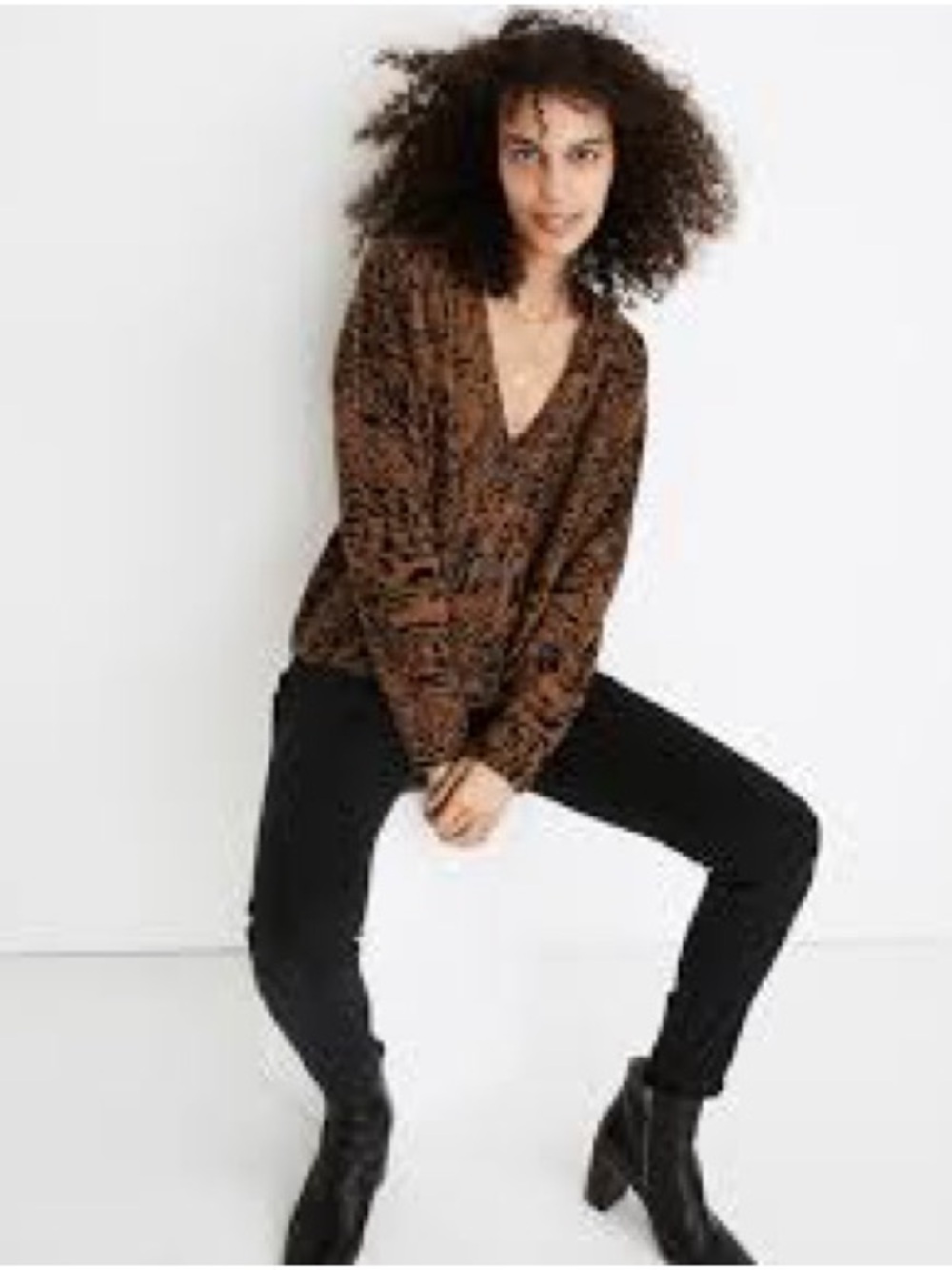 Women's Madewell Tiger Stripe Button-Front Sweater Cardigan